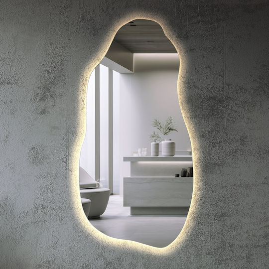 Tulup Wall Mirror with LED Lighting 80x40cm 1pcs