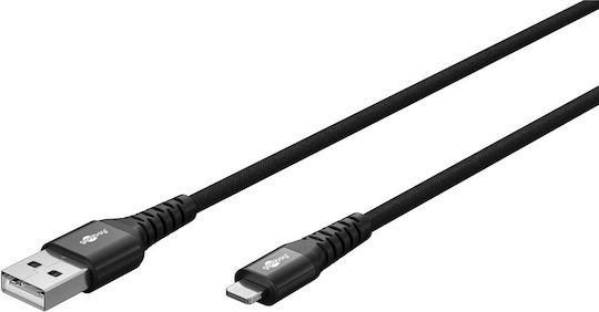 Goobay Плетена USB-C към Lightning кабел 60W Черен 2м (74504)