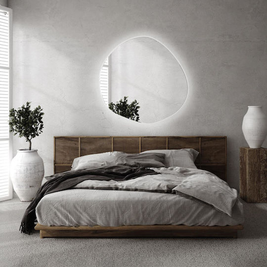 Tulup Oglindă de Perete cu Iluminare LED 77.3x76.6cm 1buc