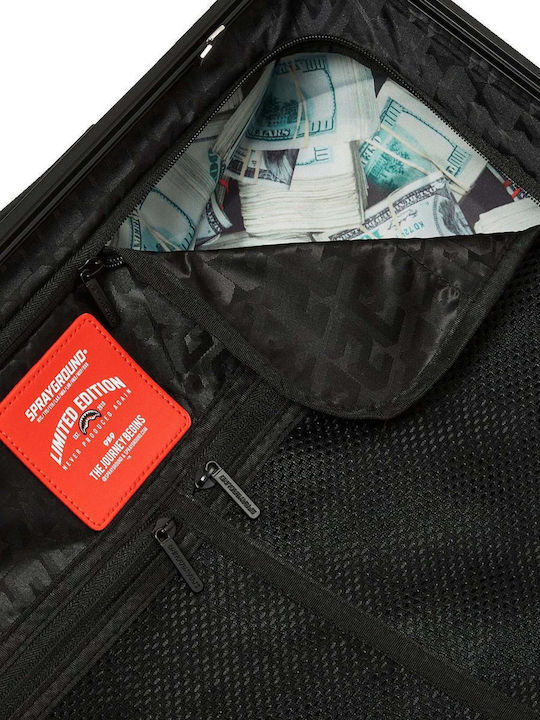 Sprayground Spritz Koffer Kabine Hart Schwarz mit 4 Räder Höhe 54,6cm
