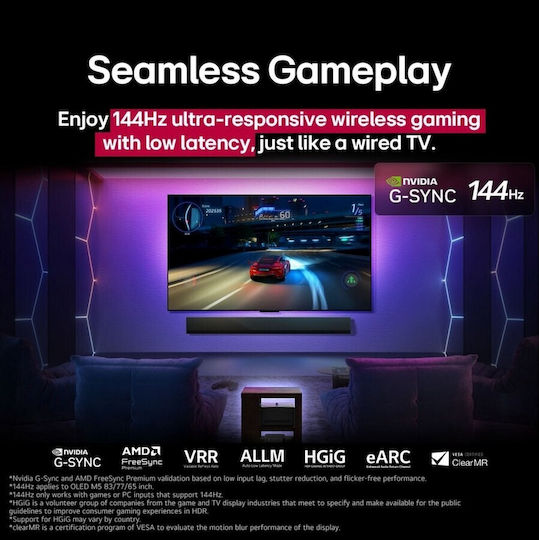 LG Smart Τηλεόραση 77" 4K UHD OLED Evo AI M4 HDR (2025) OLED77M59LA