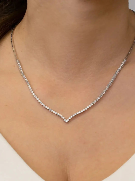 Set mit Halskette , Ohrringe & Ring aus Silber mit Steinen