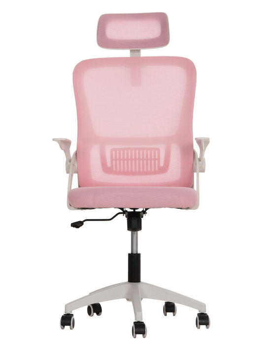 HomeMarkt Blazer Bürostuhl mit Einstellbaren Armen Rosa