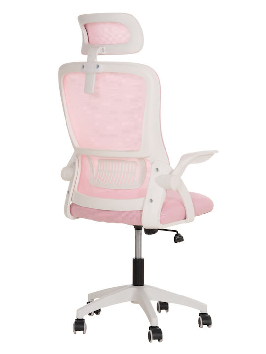 HomeMarkt Blazer Bürostuhl mit Einstellbaren Armen Rosa