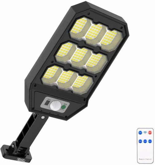 Lampă Solară Stradală cu Senzor de Mișcare, Fotocelulă și Telecomandă IP65