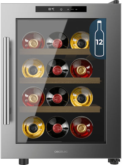 Cecotec Bolero GrandSommelier 1255 CoolWood Συντηρητής Κρασιών 12 Φιαλών