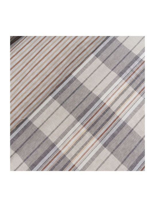 Vesta Home Bristol-1 Σετ Σεντόνια Υπέρδιπλα με Λάστιχο 160x200+35εκ. Γκρι (4τμχ)