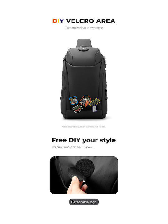 Herrentasche Sling Schwarz