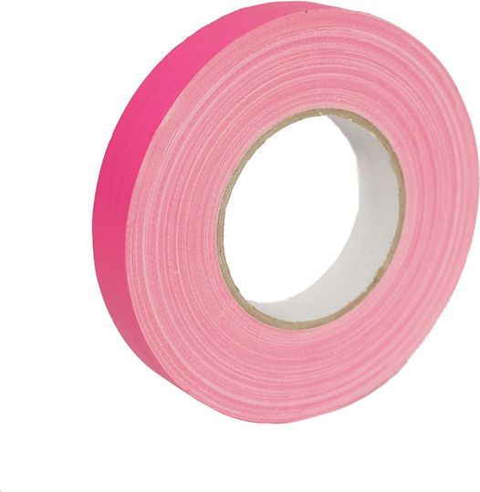 Fos Technologies Αυτοκόλλητη Υφασμάτινη Ταινία Ροζ 50mx25mm