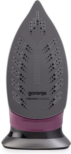Gorenje SIK2800BKv Steam Iron 2800W with Ceramic Plate and Continuous Steam Supply 50g/min