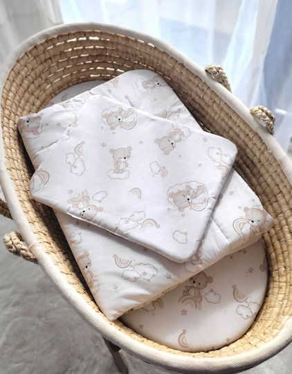 Newborn Σετ Λίκνου Beige 2τμχ