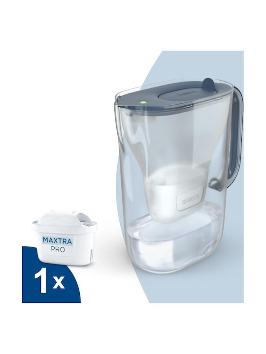 Brita Style Essential Plastic Jug Graphite with Filter 2400ml