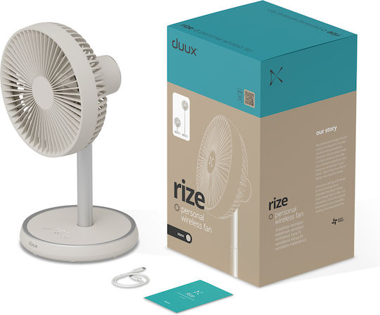Duux Flex Ventilator Sockel 10W Lüfterdurchmesser 21cm Graues