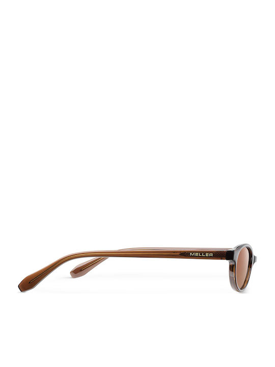 Meller Binti Unisex Sunglasses with Brown Horn-Rimmed Frame and Brown Lens