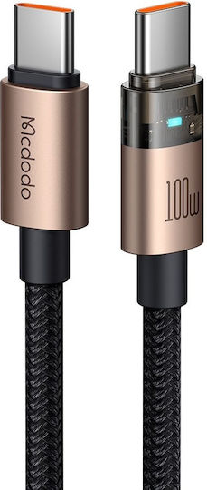 Mcdodo USB 2.0 Kabel USB-C männlich - USB-C 100W Gold 1.2m