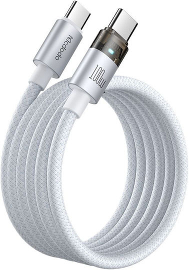 Mcdodo USB 2.0 Kabel USB-C männlich - USB-C 100W Weiß 1.2m