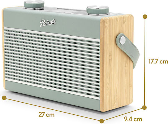 Roberts Rambler Max Φορητό Ραδιόφωνο DAB+ με Bluetooth και USB Duck Egg Blue