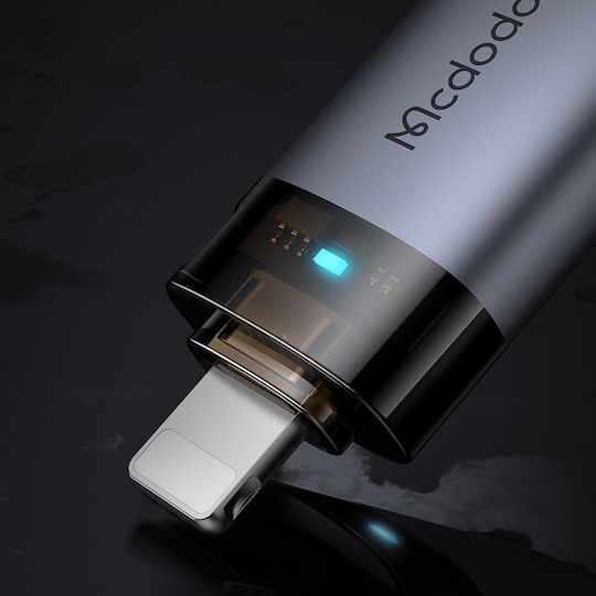 Mcdodo Конвертор Lightning / USB-A мъжки към Lightning / USB-A женски Черен 1бр OT-7390
