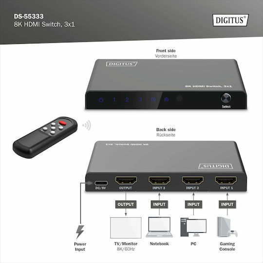 Digitus HDMI Switch DS-55333