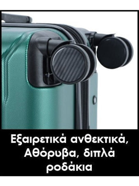 Lavor Valiză De Călătorie Cabina Dură Verde Cu 4 Roți Înălțime 55 Cm