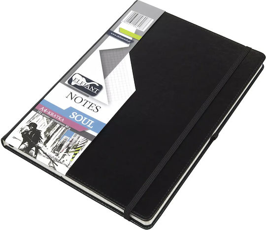 Elefant Notebook A4 Square Black