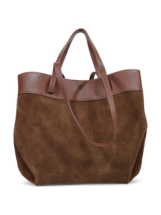 Damentasche Schulter Handtasche Wildleder Braune