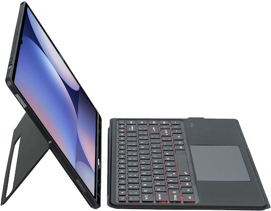 Bluetooth Flip Cover με Πληκτρολόγιο Μαύρη (Samsung Galaxy Tab S8 Ultra, S9 Ultra, S10 Ultra)