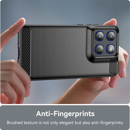 Techsuit Carbon Bumper Σιλικόνης / Πλαστικό Μαύρο (Motorola Edge 70, Techsuit)