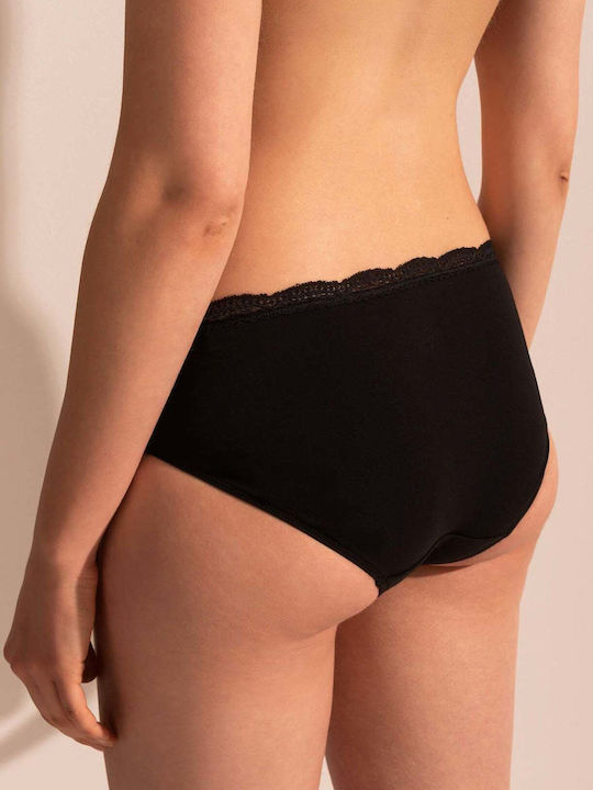 Femeie Slip cu Dantelă Negru