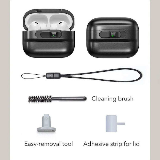 ESR Pulse Magnetic Flicklock Plastic Case in Black for Apple AirPods Pro 3