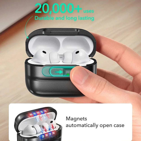 ESR Pulse Magnetic Flicklock Plastic Case in Gray Color for Apple AirPods Pro 3