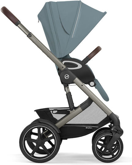 Cybex Talos S Lux Adjustable Baby Stroller Suitable for Newborn Stormy Blue / Taupe Frame 14.2kg