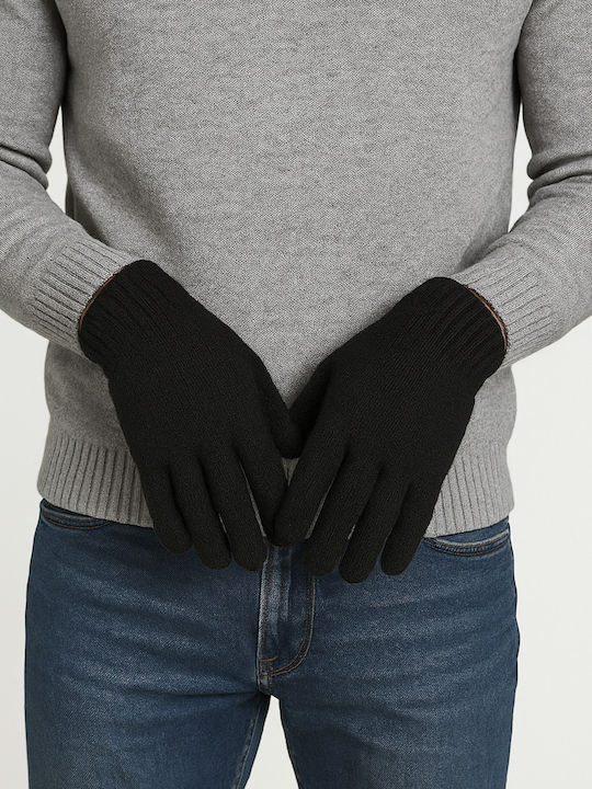 Mănuși Tricotate Pentru Bărbați Negre
