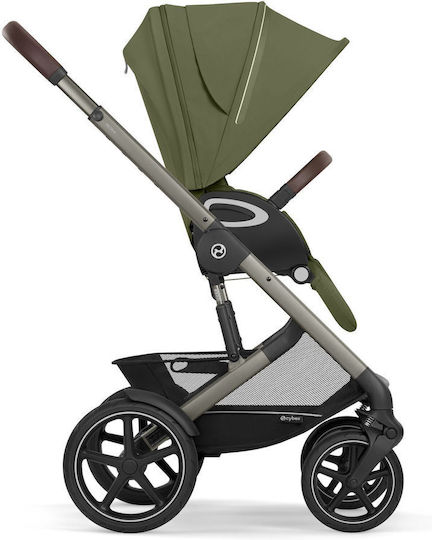 Cybex Talos S Lux Adjustable Baby Stroller Suitable for Newborn Moss Green / Taupe Frame 14.2kg