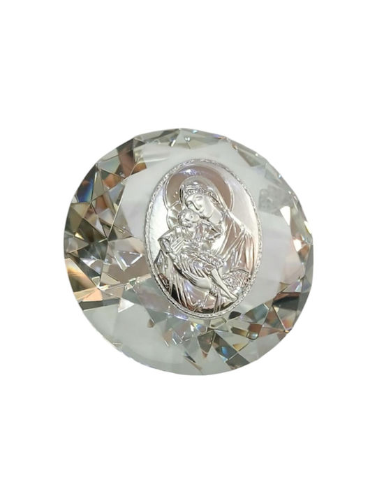 Kalliopi Silver Γούρι Λευκό 12x12cm