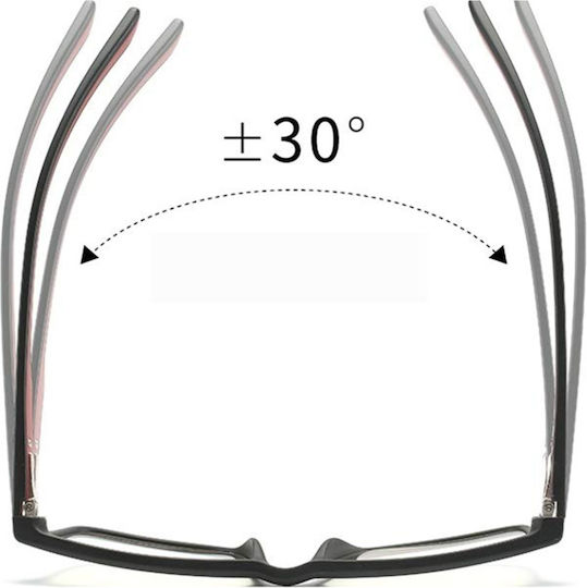Ochelari De Protecție Împotriva Luminii Albastre Unisex Pentru Femei Skyddar Innovation Rama Metalică F2388 Design Modern Set Autocolant Negru Gri