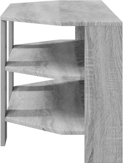 TV-Ständer Grau Spanplatte M102xT40.5xH45cm