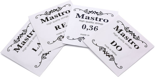 Mastro Комплект Посребрено покритие Хорди за Лютеница 13 - 26" Светеща топка