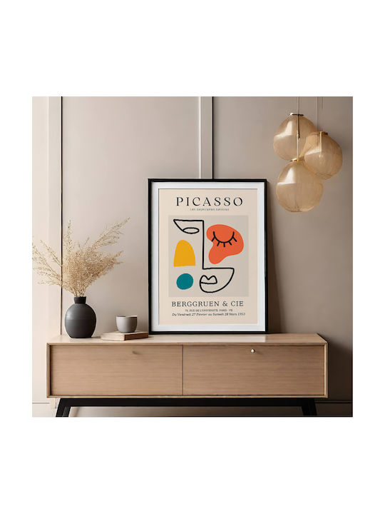 Poster Pablo Picasso Les Dejeurenes Dessins Art243 60cm X 90cm Black Wooden Frame