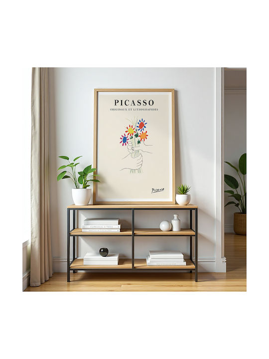 Poster Pablo Picasso Bouquet Peace Art250 21cm X 30cm Λευκό Κάδρο Pvc
