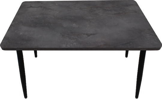 Levico Tisch Speisesaal Holz Dark Concrete Grey 120x70x75cm