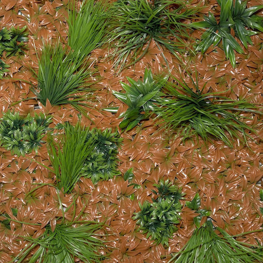 Supergreens Artificial Foliage Panel Ficus Grass Browny 1x1m Artificial