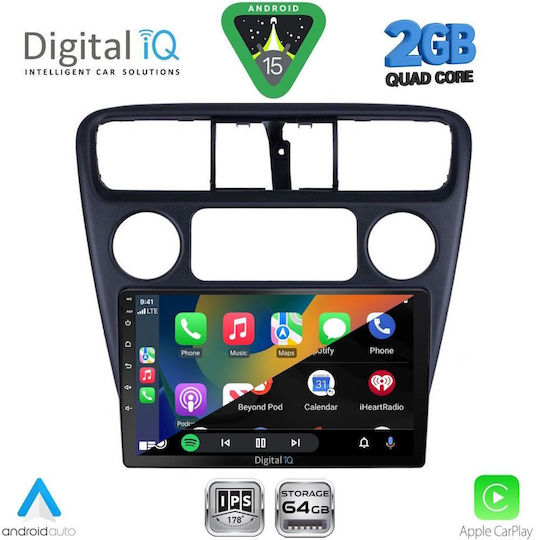 Digital IQ Car Audio System for Honda Accord 1998-2004 (Bluetooth/USB/WiFi/GPS/Apple-Carplay/Android-Auto) with Touch Screen 9"
