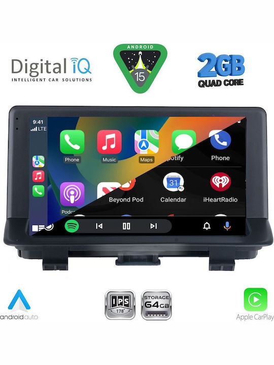 Digital IQ Car Audio System for Audi Q3 2013-2018 (Bluetooth/USB/WiFi/GPS/Apple-Carplay/Android-Auto) with Touch Screen 9"