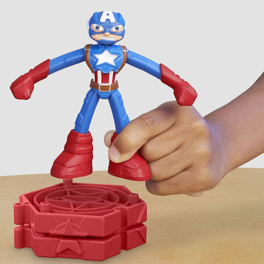 Hasbro Play-Doh Set Aluat De Modelare Plasticină Captain America Marvel Pentru 3+ Ani