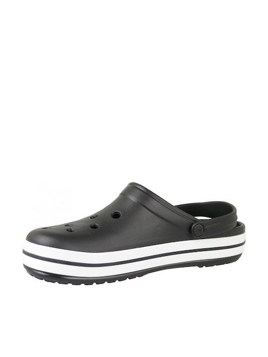 Crocs Crocband Ανδρικά Ανατομικά Σαμπό Μαύρα