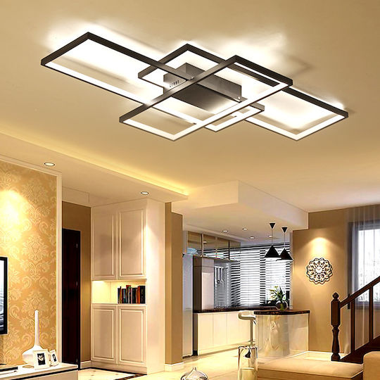 Home Lighting Deckenleuchte 86cm Schwarz mit Integrierter LED