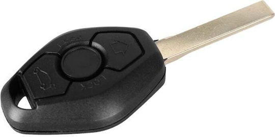 Techstar Husa Completă Pentru Chei Auto Compatibilă Bmw Seria 3/5 Cas2 868mhz 3 Butoane 2 Piste
