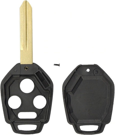 Techstar Car Key Case Compatible Subaru Tribeca Legacy Outback 4 Buttons