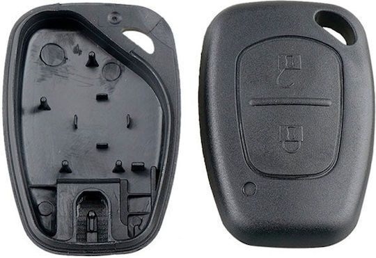 Husă Pentru Chei Auto Techstar Compatibilă Renault Clio Megane Dacia Logan Sandero Duster 2 Butoane Vac102